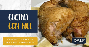 Cosciotti di pollo croccanti aromatizzati