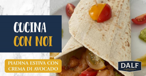 Piadina estiva con crema di avocado