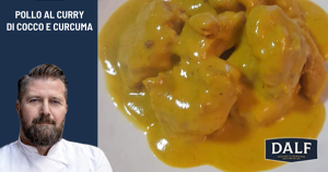 Pollo al curry di cocco e curcuma