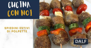 Spiedini estivi di polpette